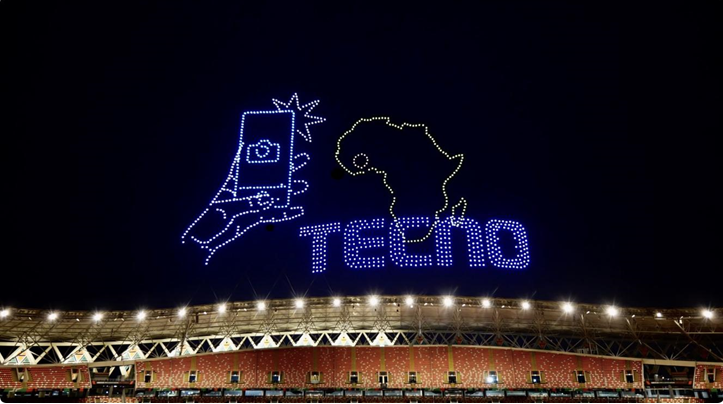 Lighting up the Night: TECNO's Dazzling Drone Show Steals the AFCON Opening