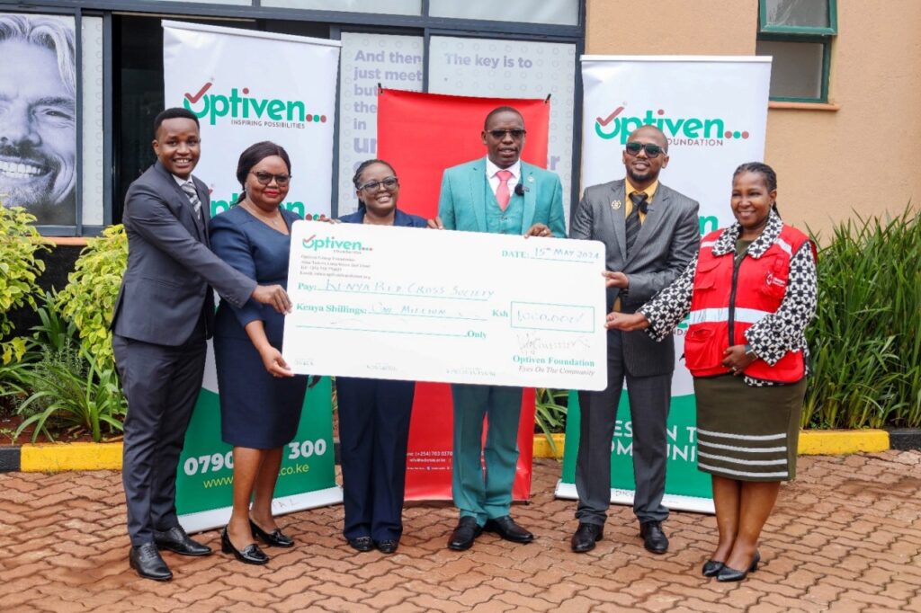 Optiven Group's Donation to Red Cross for Sustainable Impact