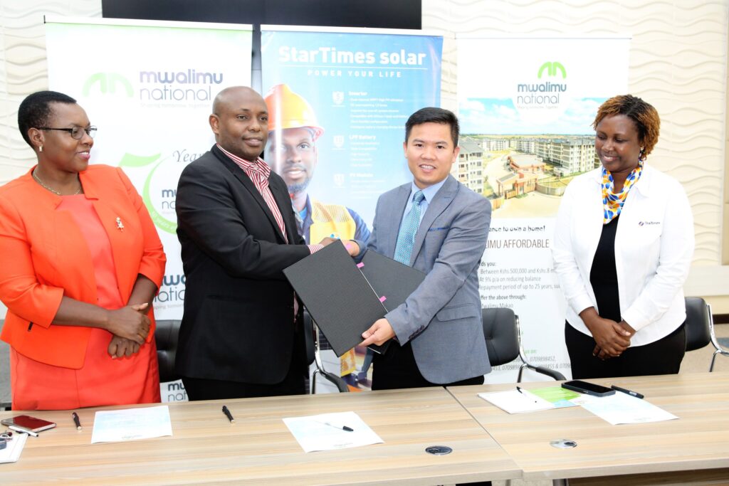 Startimes has announced a strategic partnership with Mwalimu Sacco aimed at driving the uptake of solar energy solutions among its members.